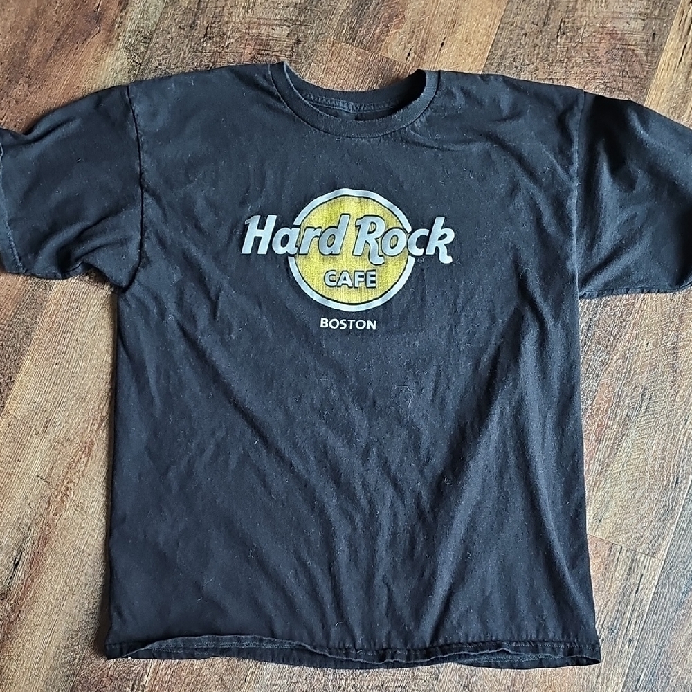 Hard Rock Cafe Boston Men's Large Black Tshirt